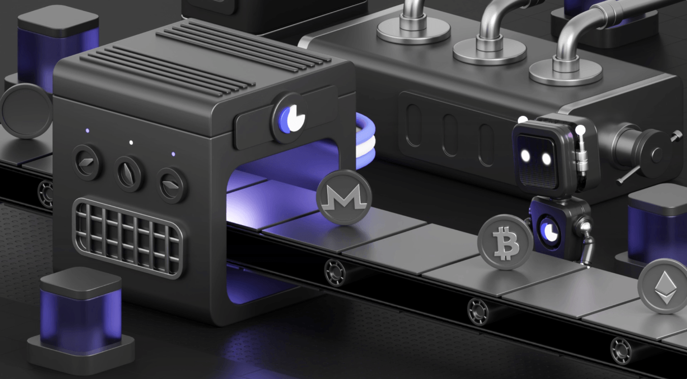 3D Isometric Crypto Conveyor
